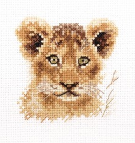 Набор для вышивания крестом «Животные в портретах. Львенок».