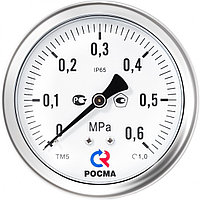 Вакуумметр ТВ-521ТЭ.00(-0,1-0МРа)М20х1,5.1,0 нерж сталь