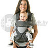 Рюкзак-кенгуру Ergo Baby 360 Baby Carrier  Темно серый с серыми вставками, фото 10
