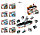 Конструктор BRICK 1406 "Большой военный авианосец", 8 в 1, брик, набор конструкторов, фото 2