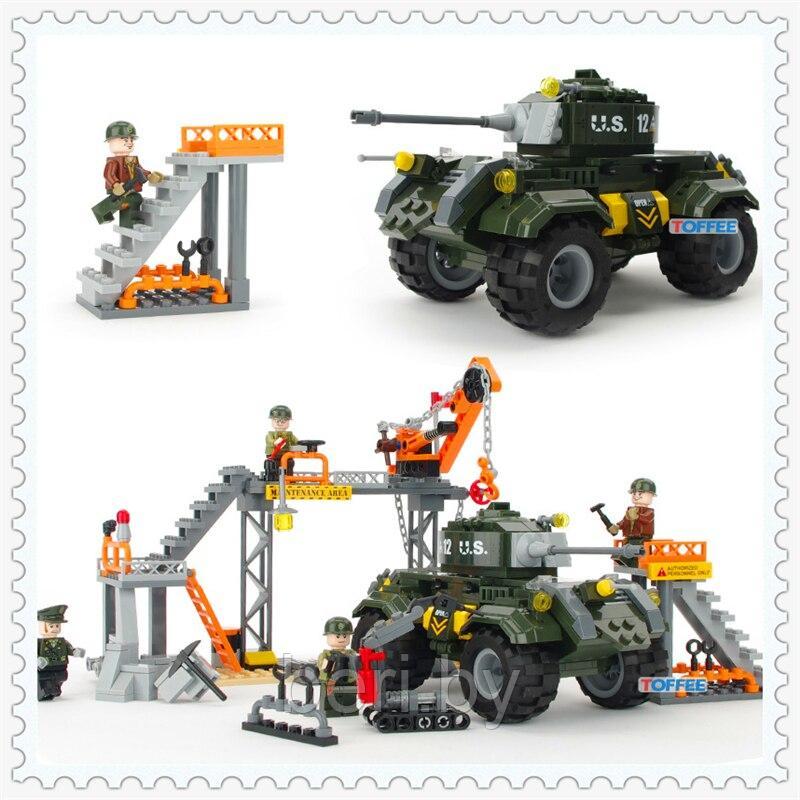 Конструктор 1712 Brick (Брик) "Военный завод", 198 деталей, аналог LEGO (Лего) - фото 2 - id-p99619458