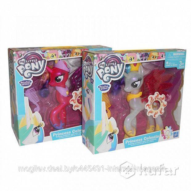 Пони Селестия светится и поет песенку "My little pony" 1093