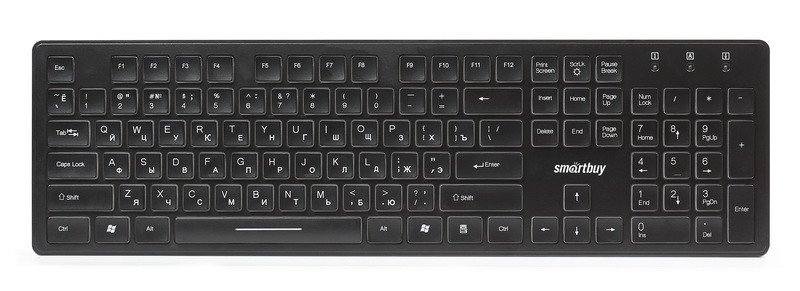 Клавиатура проводная мультимедийная Smartbuy ONE 120 USB черная (SBK-120U-K) - фото 1 - id-p99624657
