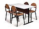 Набор мебели для столовой 4-х(6-ти)местный со стульями ШК-20-100T, фото 2