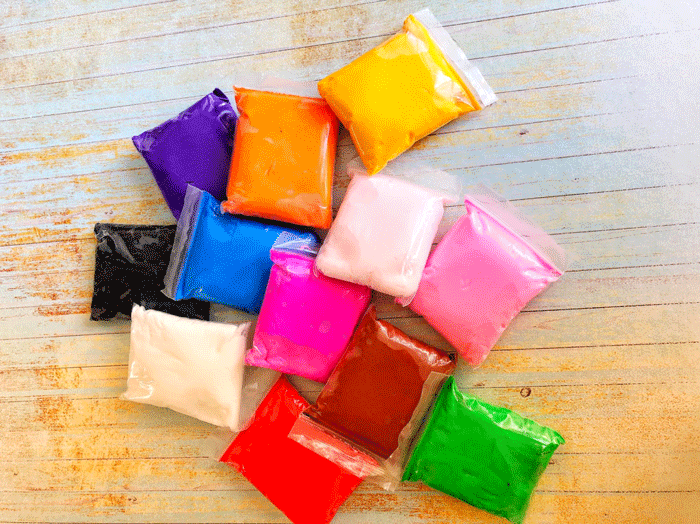 Воздушный пластилин упаковка 12 шт, цвета в ассортименте - фото 2 - id-p99626652