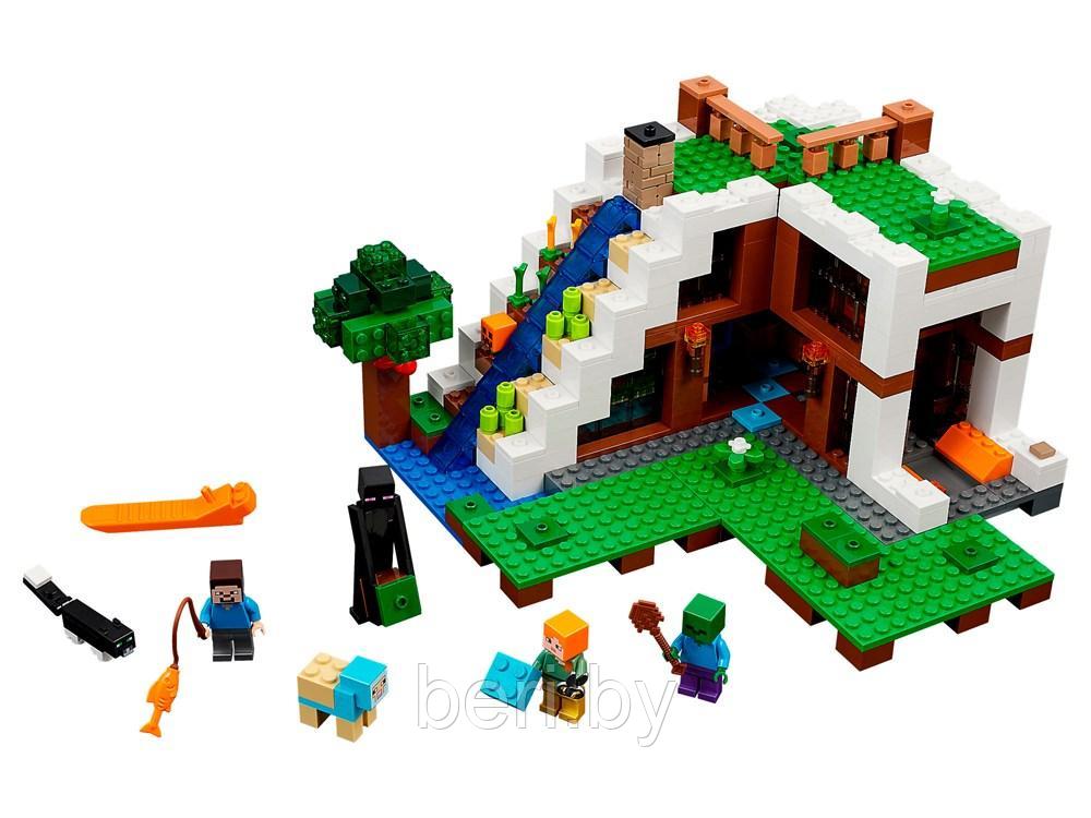 Конструктор My World Minecraft 829 "База на водопаде", 729 деталей (аналог LEGO Minecraft) - фото 3 - id-p99632252