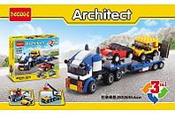 Конструктор DECOOL ARCHITECT 3114 "Транспортировщик автомобилей 3 в 1", 264 детали, аналог LEGO CREATOR 31033