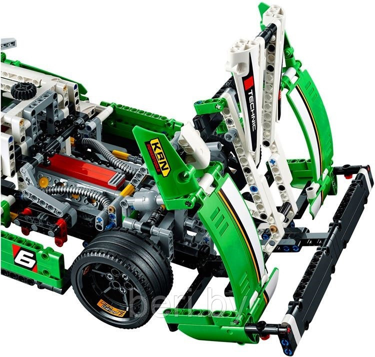 Конструктор Decool 3364 "Гоночный автомобиль" 2 в 1, 1249 деталей, аналог LEGO Technic 42039 - фото 6 - id-p99633943