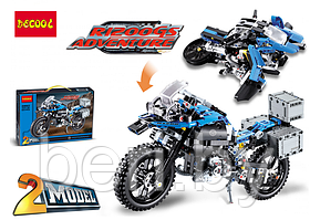 Конструктор Decool 3369A "Мотоцикл BMW R 1200 GS", 2 в 1, 603 детали, аналог LEGO Technic 42063, (369А)