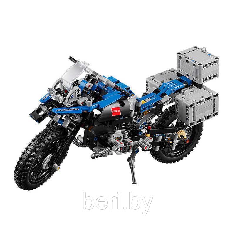 Конструктор Decool 3369A "Мотоцикл BMW R 1200 GS", 2 в 1, 603 детали, аналог LEGO Technic 42063, (369А) - фото 4 - id-p99636624