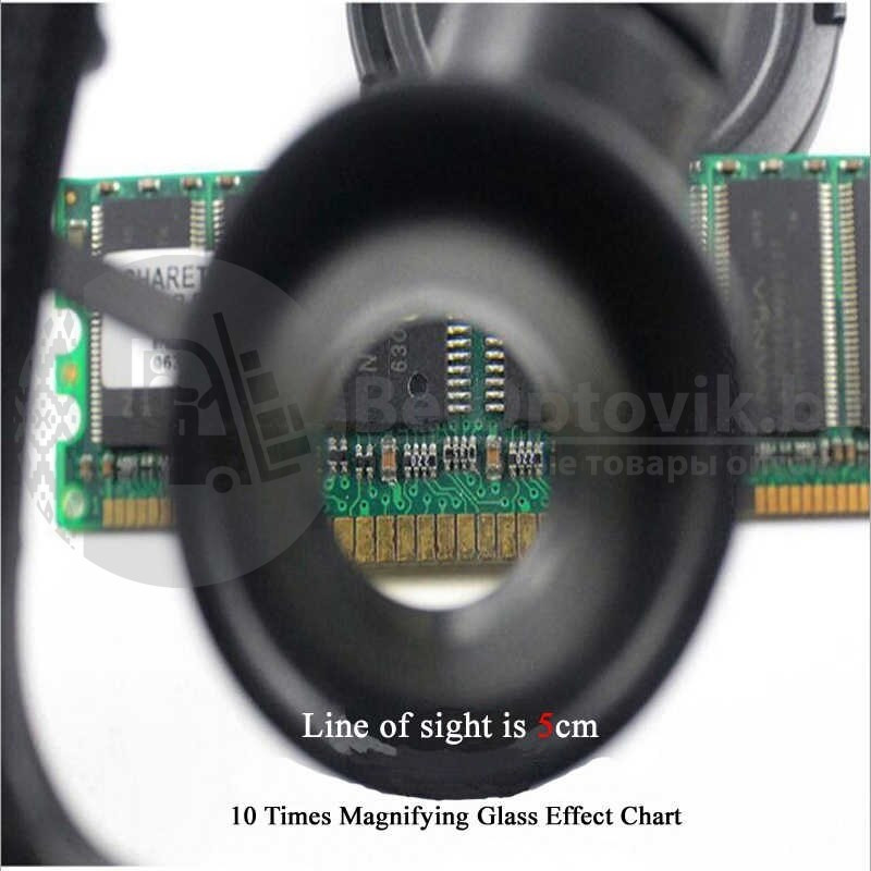Лупа-очки налобная бинокулярная 10x15x20x25x с подсветкой (2 LED) Watch Repair Magnifier Upgraded Version - фото 10 - id-p99644621