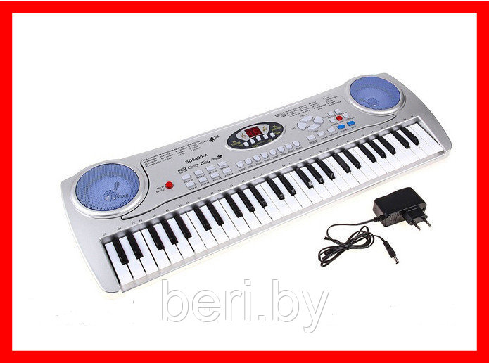 SD5490-A Детский синтезатор с микрофоном, 54 клавиши - фото 2 - id-p99640330