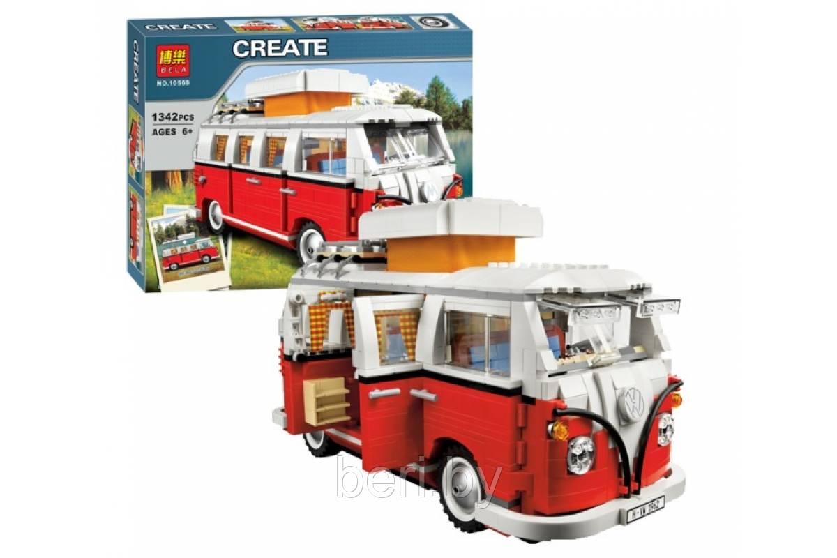 Конструктор BELA Creator 10569 "Туристический автобус", 1342 детали, аналог Lego 10220 - фото 1 - id-p99658128