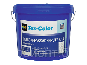 Декоративная силиконовая штукатурка Tex-Color Silicon-Fassadenputz, 25 кг Камешковая 3.0мм, фото 2
