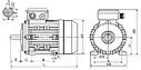 ТРЕХФАЗНЫЙ АСИНХРОННЫЙ ЭЛЕКТРОДВИГАТЕЛЬ ABLE Y2, фото 2