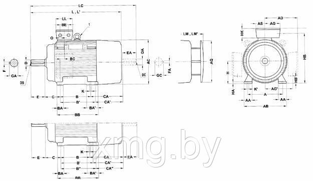 ЭЛЕКТРОДВИГАТЕЛИ SIEMENS 1LG - фото 2 - id-p99675545