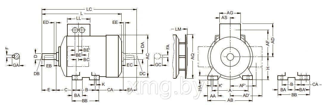 ЭЛЕКТРОДВИГАТЕЛИ SIEMENS 1LA9 - фото 2 - id-p99675547