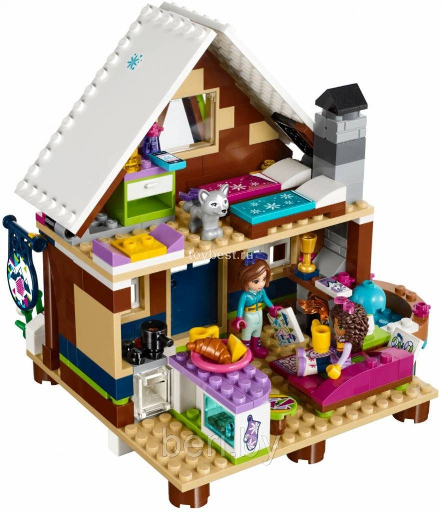 Конструктор Bela Friends 10731 "Горнолыжный курорт: шале" 408 деталей (аналог Lego Friends 41323), Френдс - фото 5 - id-p99676217