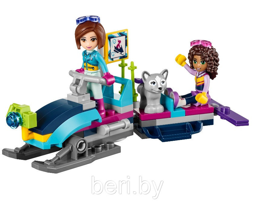 Конструктор Bela Friends 10731 "Горнолыжный курорт: шале" 408 деталей (аналог Lego Friends 41323), Френдс - фото 6 - id-p99676217