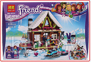 Конструктор Bela Friends 10731 "Горнолыжный курорт: шале" 408 деталей  (аналог Lego Friends 41323), Френдс