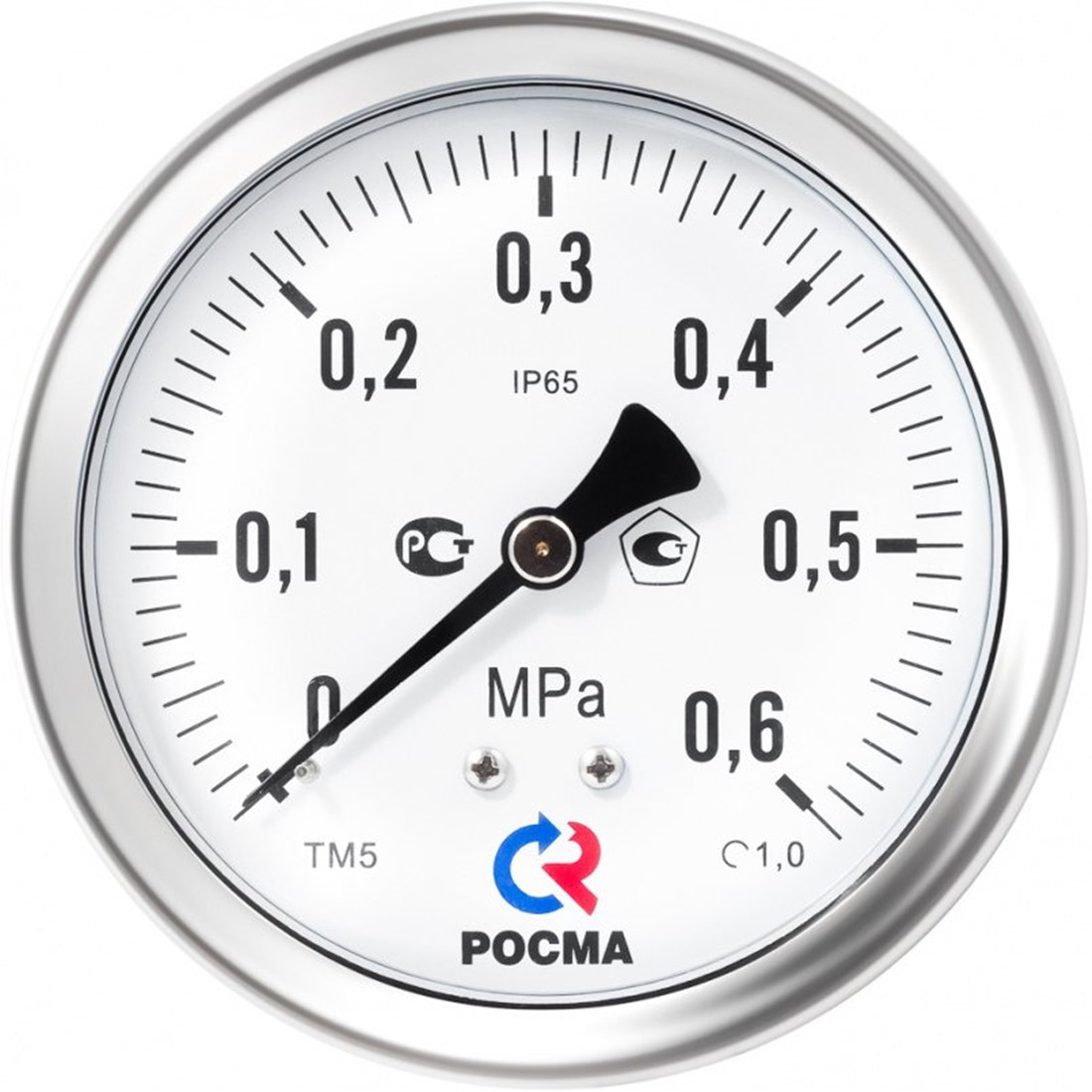 Мановакуумметр ТМВ-521ТЭ.00(-0,1-0,3МРа)М20х1,5.1,0 нерж сталь