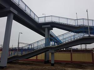 Мост, платформа, переход. Станция Брест-Восточный