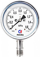 Мановакуумметр ТМВ-521Р.00(-0,1-0,06MPa)М20х1,5.1,0 нерж сталь