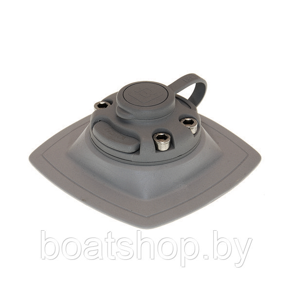 Замок и монтажная площадка 110х110 мм для установки на надувной борт FASTen (цвет: серый)
