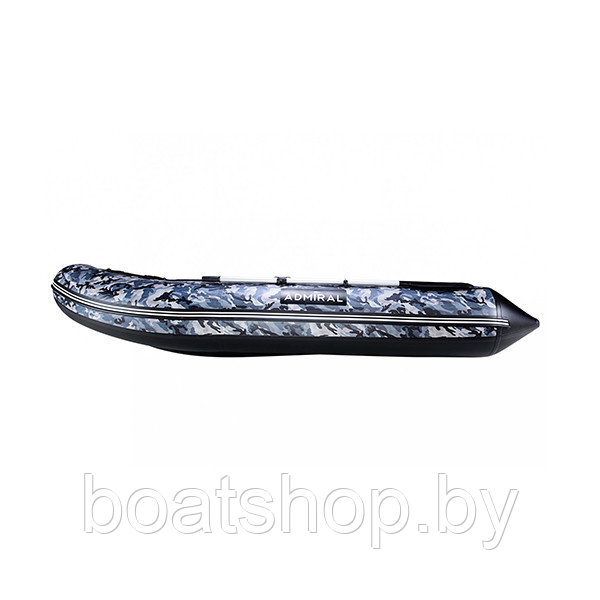 Надувная моторная лодка ПВХ Адмирал 335 Classic Камуфляж (серый) - фото 5 - id-p85069865