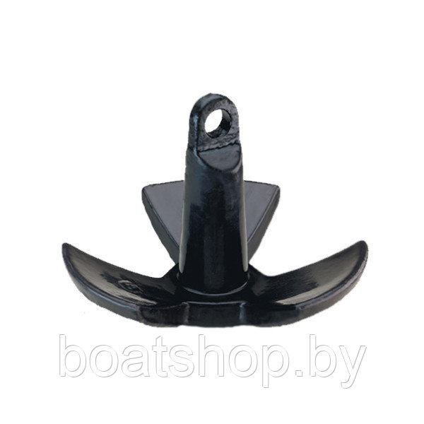 Якорь речной с покрытием из черного ПВХ 20 lbs (9.07 кг)