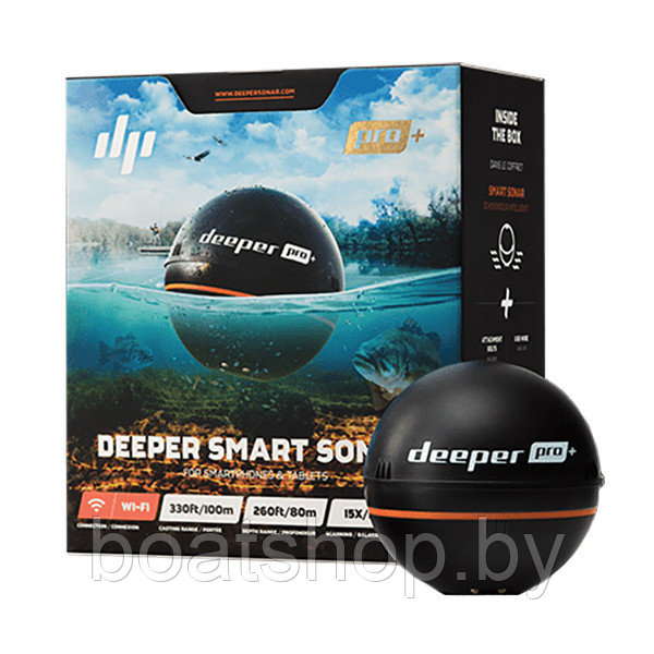 Эхолот Deeper Smart Sonar Pro+ - фото 2 - id-p85646098