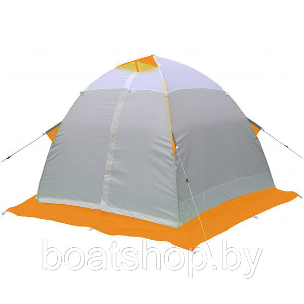 Зимняя палатка Лотос 2 Бело-оранжевый - фото 1 - id-p89240179