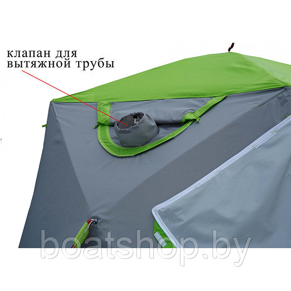 Клапан под вытяжную трубу теплообменника для палаток серии ЛОТОС Куб - фото 2 - id-p90188961