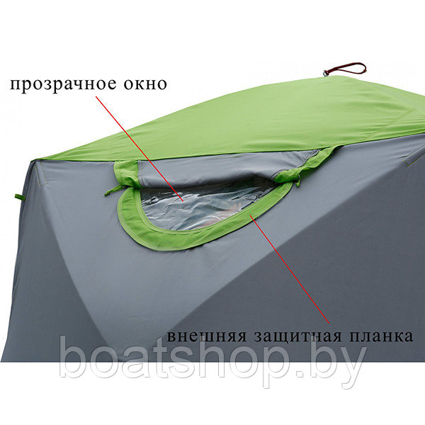 Прозрачное окно для палаток серии ЛОТОС Куб (полиуретан -40°С) - фото 5 - id-p90214046