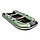 Надувная моторно-килевая лодка Ривьера Компакт 3200 СК "Касатка" зеленый/черный, фото 3