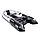 Надувная моторно-килевая лодка Ривьера Компакт 3200 СК "Комби" светло-серый/черный, фото 2