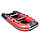 Надувная моторно-килевая лодка Ривьера Компакт 3200 СК "Комби" красный/черный, фото 3