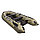 Надувная моторно-килевая лодка Ривьера Компакт 3400 СК "Камуфляж" камыш, фото 2
