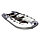 Надувная моторно-килевая лодка Ривьера Компакт 3600 СК «Комби» светло-серый/графит, фото 3