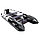 Надувная моторно-килевая лодка Ривьера Максима 3400 СК "Комби" светло-серый/черный, фото 2