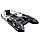 Надувная моторно-килевая лодка Ривьера Максима 3800 СК "Комби" светло-серый/черный, фото 2