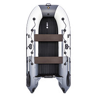 Надувная моторная лодка Ривьера 3200 НДНД Гидролыжа "Комби" светло-серый/графит