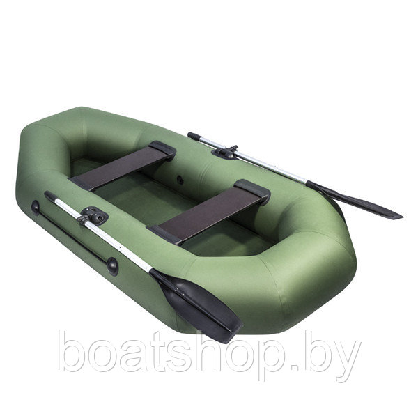Надувная гребная лодка Аква-Оптима 240 зеленый - фото 2 - id-p94620944