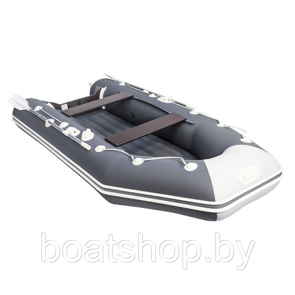 Надувная моторная лодка Аква 3400 НДНД графит/светло-серый - фото 3 - id-p94757712