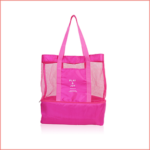 Летняя сумка для пляжа PlayJoy (термосумка) Розовая