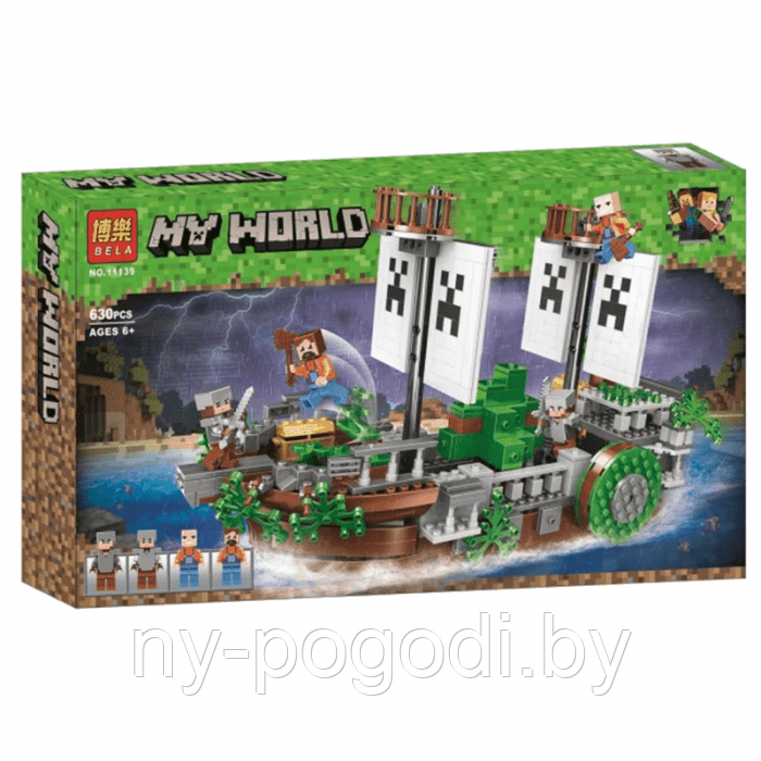 Конструктор Bela 11139 My World Битва на реке (аналог Lego Minecraft)
