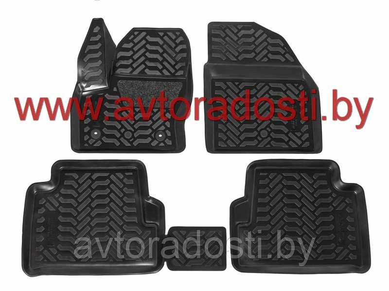 Коврики для Ford Kuga II / Ford Escape (2013-2019) 3D c подпятником / Форд Куга / Форд Эскейп [60422]