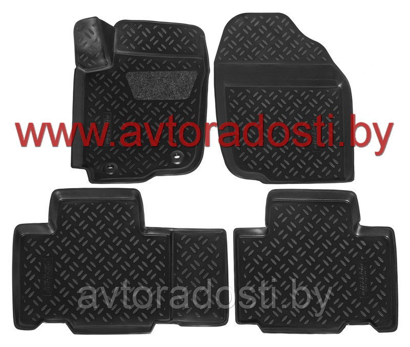 Коврики для Toyota RAV4 IV (2013-2019) 3D c подпятником / Тойота РАВ4 [61947] / Aileron - фото 1 - id-p75782291