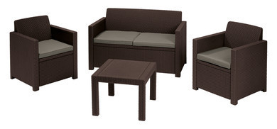 Комплект мебели Alabama set (Алабама Сэт), коричневый - фото 1 - id-p99720619