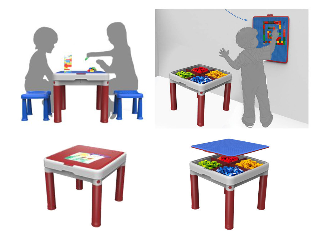 Детский набор Keter "Construction Lego Table" - фото 2 - id-p99720628